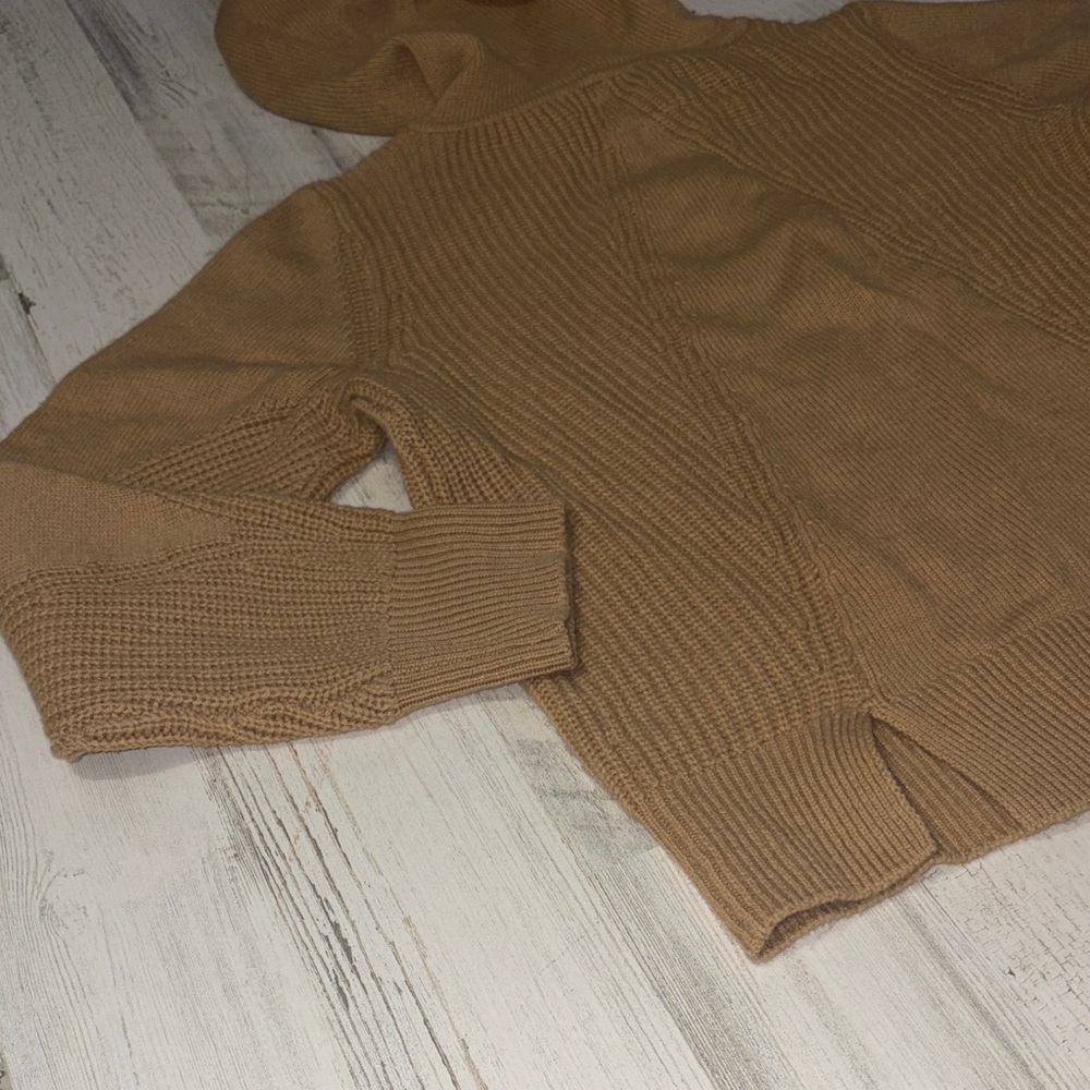 Rag & Bone Camel Hooded Sweater Cashmere and Wool Blend - Picture 5 of 9